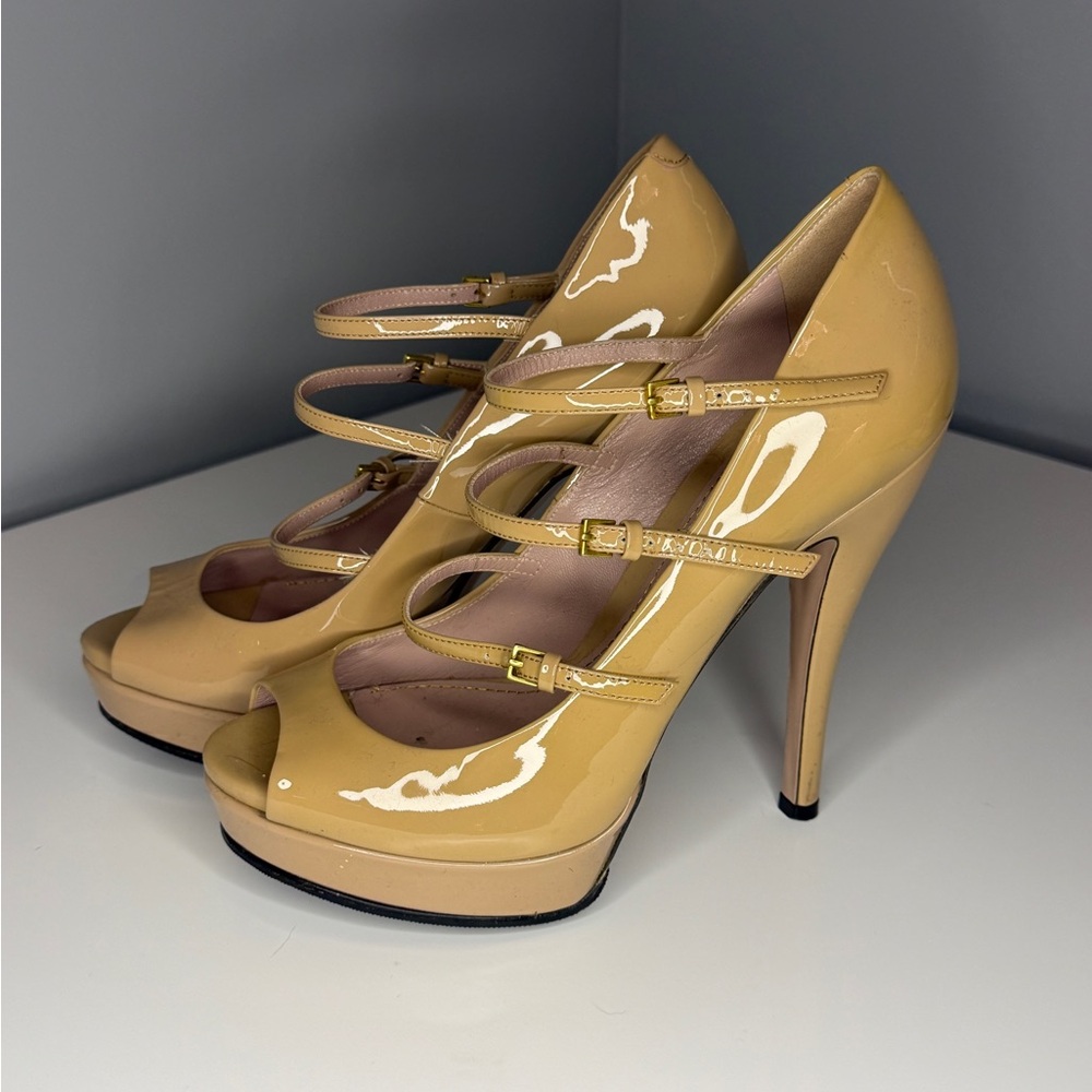 Gucci Lisbeth 3 Strap platform heels